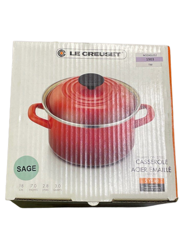 Le Creuset Enamel On Steel Casserole 18cm Sage